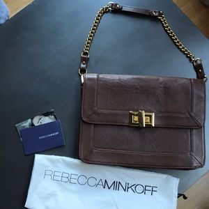Rebecca Minkoff Belle convertible clutch, brown